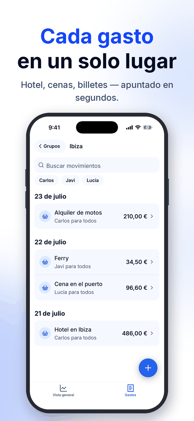 Quitso – lista de gastos